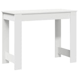 ZNTS Desk White 100x45x75 cm Engineered Wood 860427