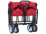 Folding Hand Trolley Manual Red 94 x 53 x 99 cm Oxford Cloth 42020661