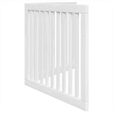 Dog Gate Foldable 2 Panels White 160 cm Poplar Wood 352248