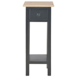 Side Table Black 27x27x65.5 cm Wood 280059