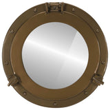 Porthole Mirror Wall Hanging 38 cm Aluminium and Glass 357853