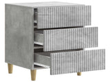 Bedside Cabinet Concrete Grey 43 x 41 x 66.5 cm Engineered Wood 894558