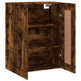 Wall Mounted Cabinet Smoked Oak 69.5x34x90 cm Engineered Wood 830377