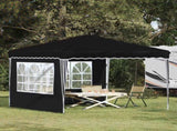 Pop-up Party Tent 288 x 288 x 245 cm Black Oxford Fabric 42019766