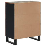 Sideboard with 4 Doors 60x33x75 cm Solid Wood Reclaimed 352919