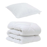 Duvet with Pillow 2 pcs White Microfiber 3376644