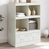 Highboard White 67x39x95 cm Steel 841804