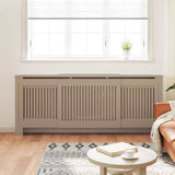 Radiator Cover 2 pcs Brown 205 x 20.5 x 81.5cm Engineered Wood 3403240
