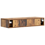 Wall-Mounted Side Table Old Wood 87.5 x 34.5 x 17 cm 899013