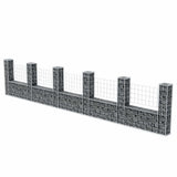 Gabion Basket U-Shape Galvanised Steel 570x20x100 cm 142547