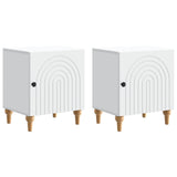 Bedside Cabinet 2 pcs White 43 x 34.5 x 50 cm Engineered Wood 894106