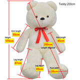 ZNTS Teddy Bear Cuddly Toy Plush White 170 cm 80146