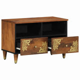 TV Cabinet Honey Brown 70 x 33 x 46 cm Solid Mango Wood 4018737