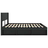 Bed Frame with Storage and Headboard 3 pcs Engineered Wood 3414172