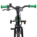 Kids Bike 16 Inches for 4-6 Years Old Green Black 42009333