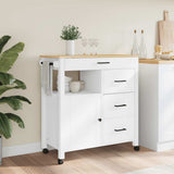 Kitchen Trolley MONZA 84x40x88.5 cm Solid Wood Pine 376111