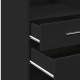 Highboard Black 50x42.5x124 cm Engineered Wood 846174