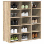 Shoe Cabinet Sonoma oak 77.5 x 30 x 83.5 cm Engineered wood 808723