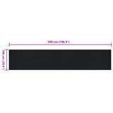 Floor Mat Black 1 x 5 m Rubber 42046723