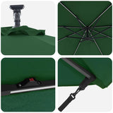 Umbrella Green 294 x 294 x 248 cm Polyester and Aluminium 42003384