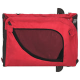 Pet Bike Trailer Red and Black Oxford Fabric and Iron 94013