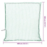 Trailer Net with Elastic Rope Green 4x4 m PP 4012251
