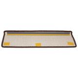 Stair Mats 15 pcs 65x21x4 cm Brown Rectangular Edge 134571