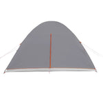 ZNTS Family Tent Dome 6-Person Grey and Orange Waterproof 94355