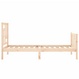 Bed Frame without Mattress 90x200 cm Solid Wood Pine 3193126