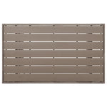 Garden Table Grey 120x70x66 cm Poly Rattan 316584