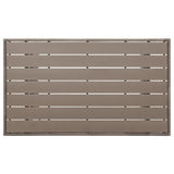 Garden Table Grey 120x70x66 cm Poly Rattan 316584