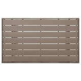 Garden Table Grey 120x70x66 cm Poly Rattan 316584