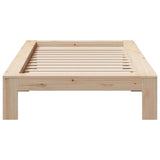 Bed Frame without Mattress 90x200 cm Solid Wood Pine 855325