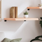 ZNTS Wall Shelf 60x50x cm Untreated Solid Wood Oak 363532
