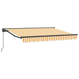 Manual Retractable Awning Yellow and White 3 x 2 m 3420384