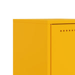 ZNTS Bedside Cabinet Mustard Yellow 36x39x60.5 cm Steel 846452