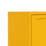 ZNTS Bedside Cabinet Mustard Yellow 36x39x60.5 cm Steel 846452