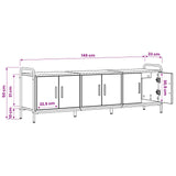 TV Cabinet 146 x 33 x 50 cm Artisan Oak Engineered Wood 8013745