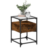 Bedside Cabinets 2 pcs Smoked Oak 40x40x55 cm Engineered Wood 846079