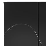 Sideboard Black 67 x 34.5 x 75 cm Engineered Wood 8011532