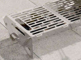 Camping Fire Pit 42 x 22 x 18 cm Stainless Steel Silver 42028478