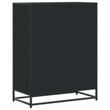 Shoe Cabinet Black 75x38x97.5 cm Engineered Wood and Metal 3300875