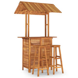 Garden Bar Set Brown Solid Acacia wood Medium Footrest 3116006