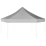 Hexagonal Pop-Up Foldable Marquee Grey 3.6x3.1 m 42108