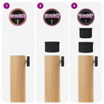 Outdoor Umbrella Base Light wood 45 x 45 x 31.5 cm 42010007