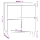 Sideboard White 60x35x70 cm Engineered Wood 821156