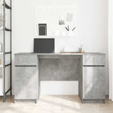Desk with Drawer Concrete grey 140 x 49 x 76 cm Engineered wood 3328510