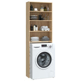 Washing Machine Cabinet Sonoma Oak 64x24x190 cm 808407