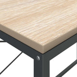 Computer Desk Black and Oak 110x60x70 cm Engineered Wood 30211