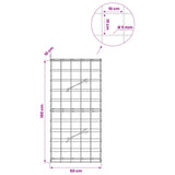 Gabion with 5 mm Wire and 10x10 cm Mesh 50x10x100 cm 3464923